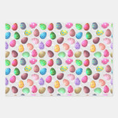 Kaninchen und Eier, die Papierblätter umhüllen Geschenkpapier Set (Vorderseite 3)