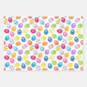 Kaninchen und Eier, die Papierblätter umhüllen Geschenkpapier Set (Vorderseite 2)