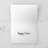 Kaninchen und Eier Ostern Karte (Innenseite)