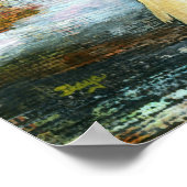 Kaninchen und Eule, Tiere aus Wäldern nach Maß Poster (Ecke)