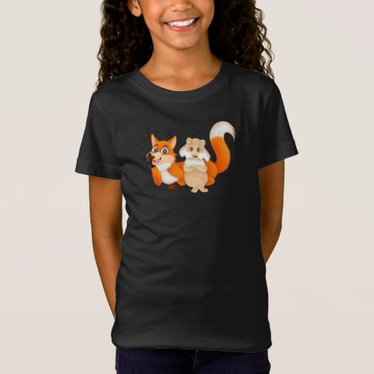 Kaninchen und Fox-T-Shirt T-Shirt (Vorderseite)