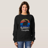 Kaninchen und Gleitschirmprämie Sweatshirt (Vorne ganz)