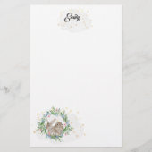 Kaninchen und Goldstars Briefpapier (Vorderseite)