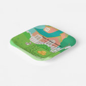 Kaninchen und Hay Birthday Maze Paper Teller für K (Gewinkelt)