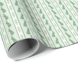 Kaninchen und Hortensien Geschenkpapier