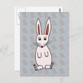 Kaninchen und Hüte Postkarte (Vorne/Hinten)