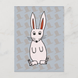Kaninchen und Hüte Postkarte