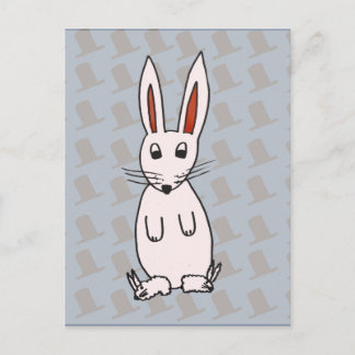 Kaninchen und Hüte Postkarte