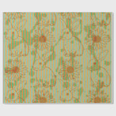 Kaninchen und Kamille, Vintag, nahtlos Geschenkpapier (Flach)