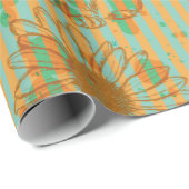 Kaninchen und Kamille, Vintag, nahtlos Geschenkpapier (Rolleneckpunkt)