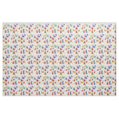 Kaninchen und Karotten Aquarellkunst Stoff (Fat Quarter (45,7 x 55,9 cm))