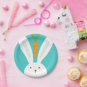 Kaninchen und Karrot Pappteller (Party)