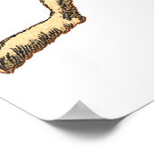 Kaninchen und Katzenposter Poster (Ecke)