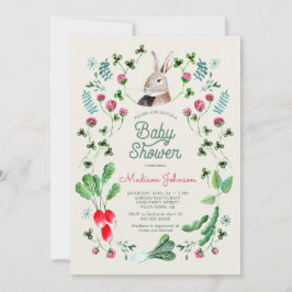 Kaninchen und Klee Einladung