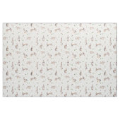 Kaninchen und Klee | Osterfeiertag | Federgewebe Stoff (Fat Quarter (45,7 x 55,9 cm))