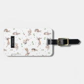 Kaninchen und Klee | Urlaub | Gepäckmarke Gepäckanhänger (Vorderseite horizontal)