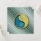 Kaninchen und Metallkaninchen Karte (Vorderseite/Rückseite Beispiel)