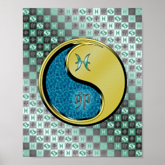 Kaninchen und Metallkaninchen Poster