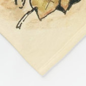 Kaninchen und Milchpudding von Beatrix Potter Fleecedecke (Ecke)