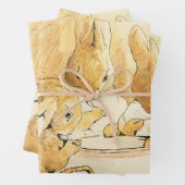 Kaninchen und Milchpudding von Beatrix Potter Geschenkpapier Set (Beispiel)