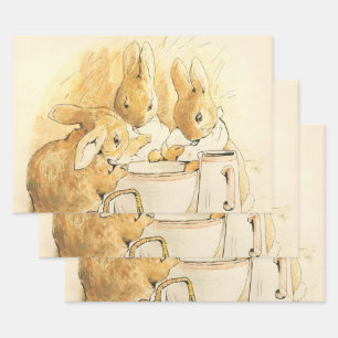 Kaninchen und Milchpudding von Beatrix Potter Geschenkpapier Set