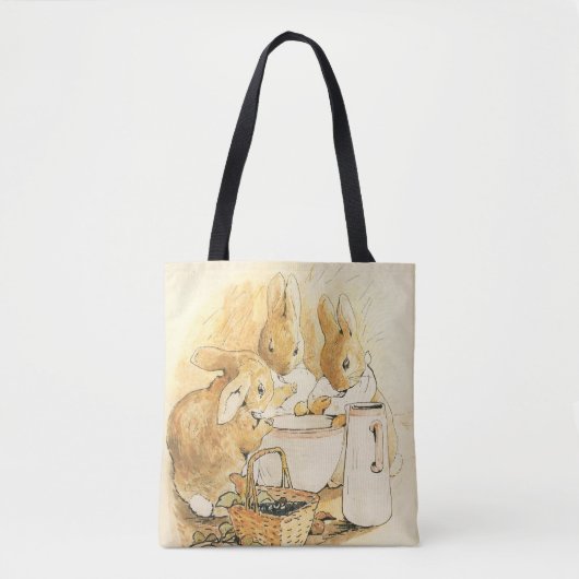 Kaninchen und Milchpudding von Beatrix Potter Tasche (Vorderseite)