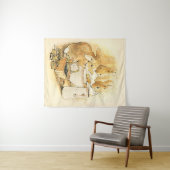 Kaninchen und Milchpudding von Beatrix Potter Wandteppich (Beispiel (Horizontal))