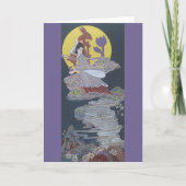 Kaninchen und Mondgöttin Karte (Vorderseite)