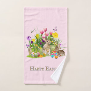 Kaninchen und Ostereier Handtuchhandtuch Handtuch