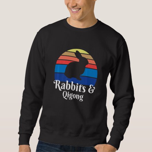 Kaninchen und Qigong Sweatshirt (Vorderseite)