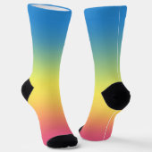 Kaninchen und Regenbogen Socken (Gewinkelt)