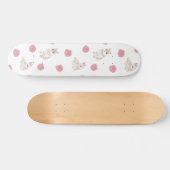Kaninchen und Rose Skateboard (Horizontal)