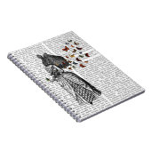 Kaninchen und Schmetterlingsparasol 2 Notizblock (Rechte Seite)