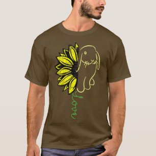 Kaninchen und Sonnenblumen Liebe für Frauen, Männe T-Shirt