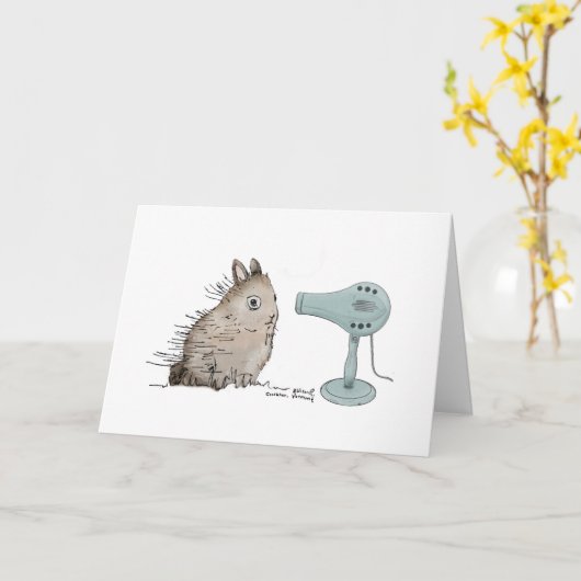 Kaninchen- und Tieftöner Karte (Gelbe Blume)