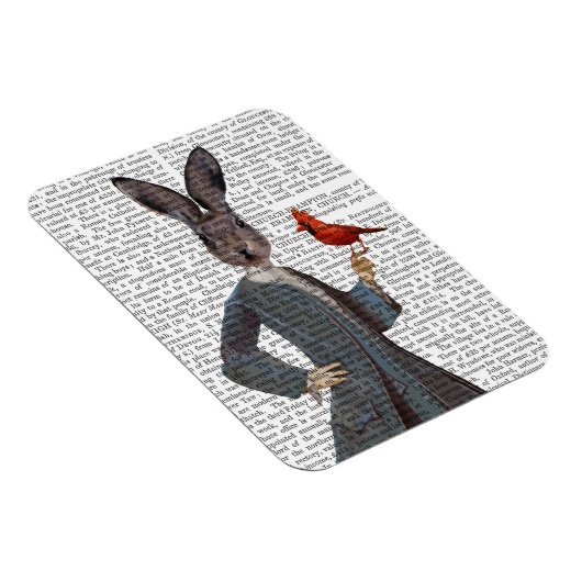 Kaninchen und Vögel 2 Magnet (Rechte Seite)