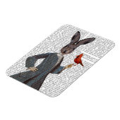 Kaninchen und Vögel 2 Magnet (Linke Seite)