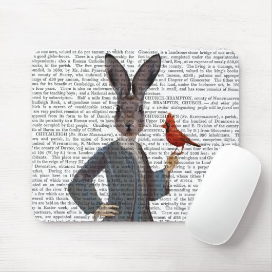 Kaninchen und Vögel 2 Mousepad (Mit Mouse)