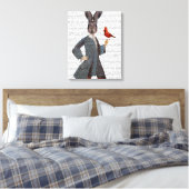 Kaninchen und Vögel Leinwanddruck (Insitu (Schlafzimmer))