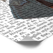 Kaninchen und Vögel Poster (Ecke)