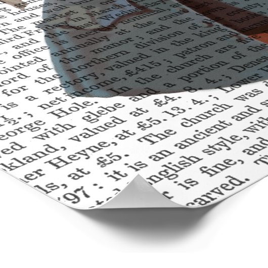 Kaninchen und Vögel Poster (Ecke)