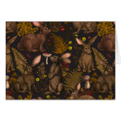 Kaninchen und Waldflora (Vorderseite (Horizontal))