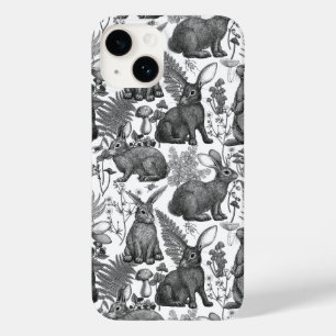 Kaninchen und Waldflora 2 Fall Mate iPhone Case-Mate iPhone 14 Hülle