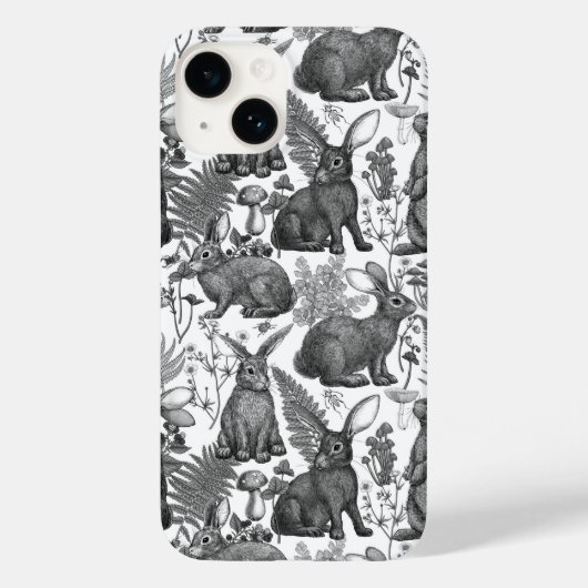 Kaninchen und Waldflora 2 Fall Mate iPhone Case-Mate iPhone Hülle (Rückseite)