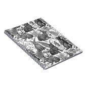 Kaninchen und Waldflora 2 Notebook Notizblock (Rechte Seite)