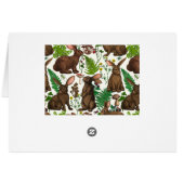 Kaninchen und Waldflora 4 (Rückseite Horizontal)