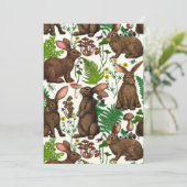 Kaninchen und Waldflora 4 (Stehend Vorderseite)