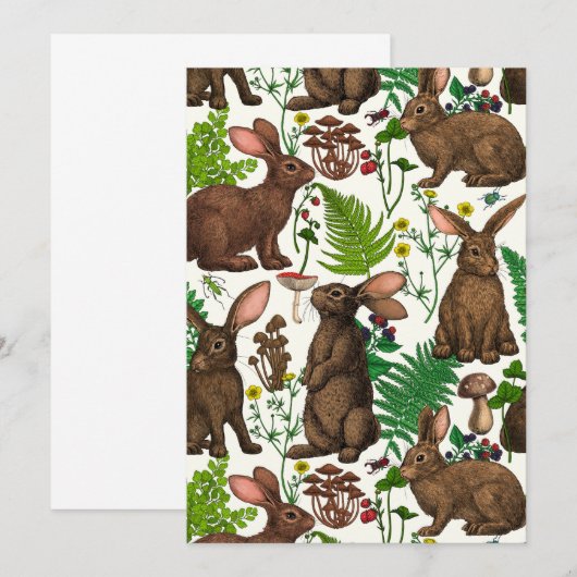 Kaninchen und Waldflora 4 (Vorne/Hinten)