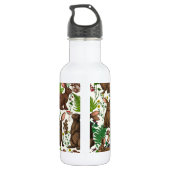 Kaninchen und Waldflora 4 Edelstahlflasche (Rückseite)