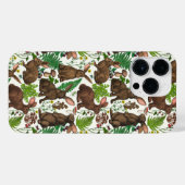 Kaninchen und Waldflora 4 iPhone Hülle (Rückseite (Horizontal))
